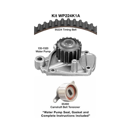 Dayco 92-95 Honda 1.6L Water Pump Kit, Wp224K1A WP224K1A